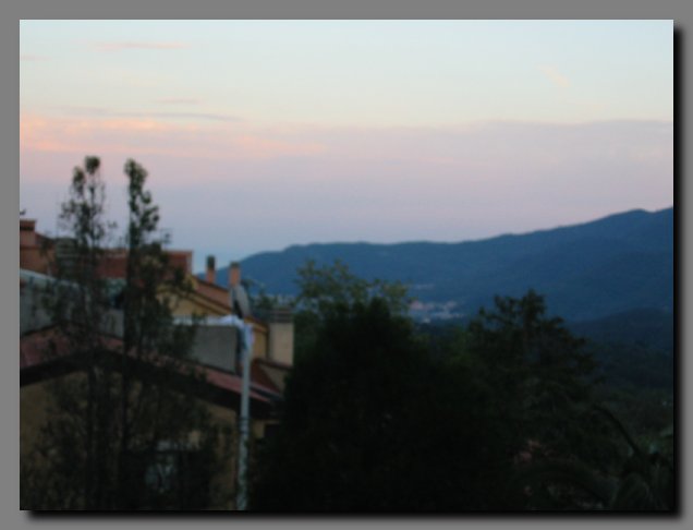 Vista dall'albergo