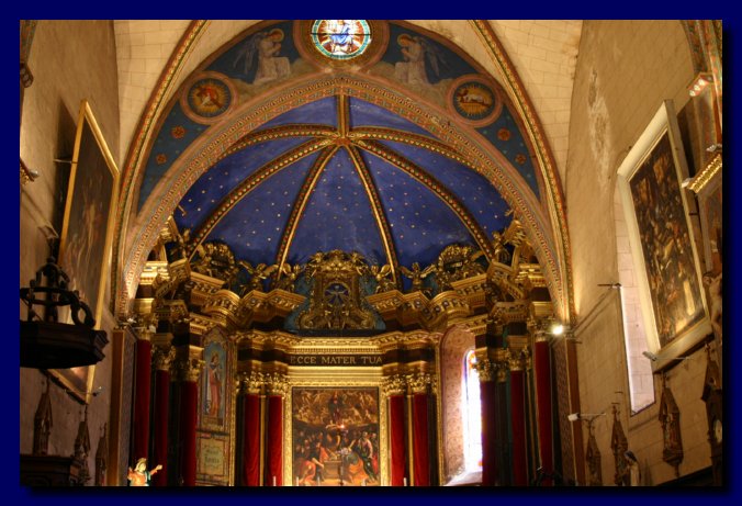 Cielo stellato nella chiesa di Entrevaux